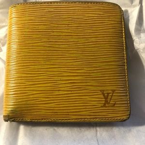 Authentic Louis Vuitton Epi wallet bifold